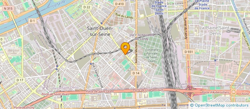 localisation de l'entreprise HEPTALINE à SAINT-OUEN-SUR-SEINE