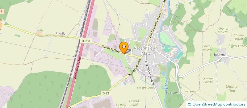 localisation de l'entreprise HEPTAPROD  RESSONS-SUR-MATZ