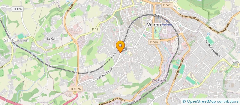 localisation de l'entreprise HEPTASSUR à VOIRON