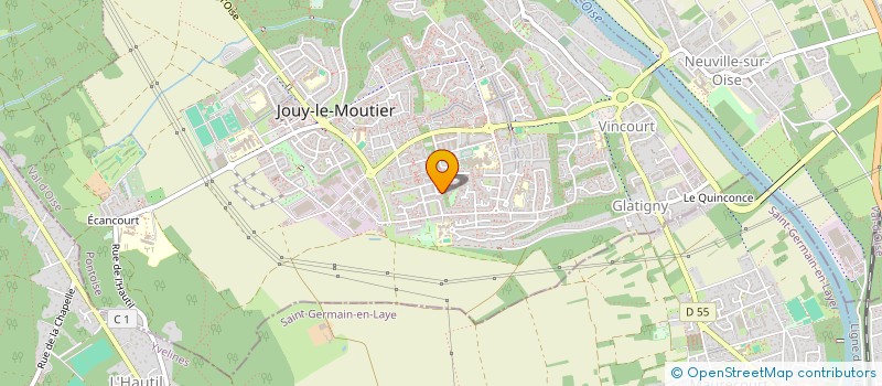 localisation de l'entreprise HEPUR à JOUY-LE-MOUTIER