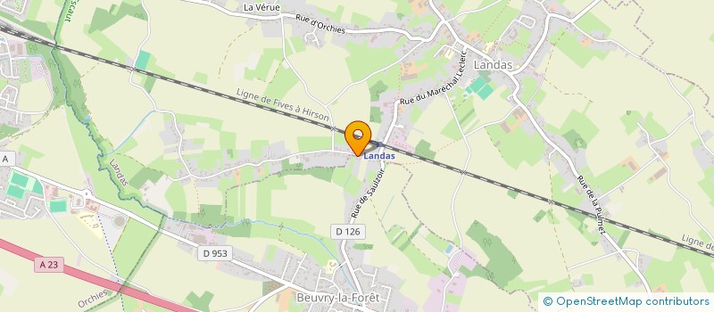 localisation de l'entreprise HER  BEUVRY-LA-FORET