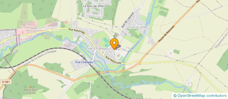 localisation de l'entreprise HER  TRIE-CHATEAU