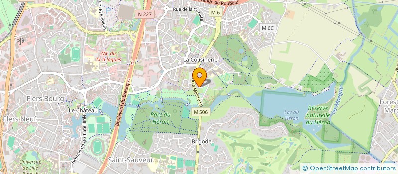 localisation de l'entreprise HER DE LA FONTAINE à VILLENEUVE-D'ASCQ