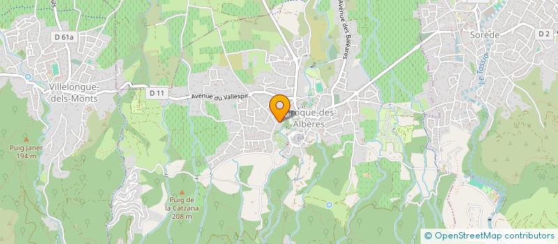 localisation de l'entreprise HERA à LAROQUE-DES-ALBERES