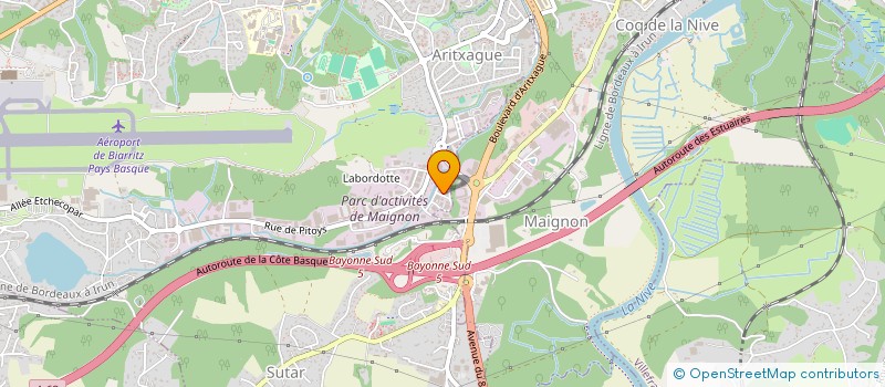 localisation de l'entreprise HERA  ANGLET