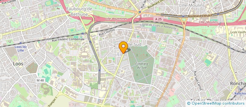 localisation de l'entreprise HERA à LILLE