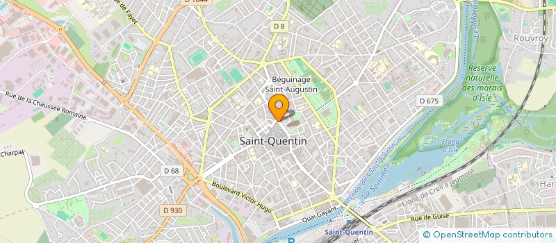 localisation de l'entreprise HERA à SAINT-QUENTIN