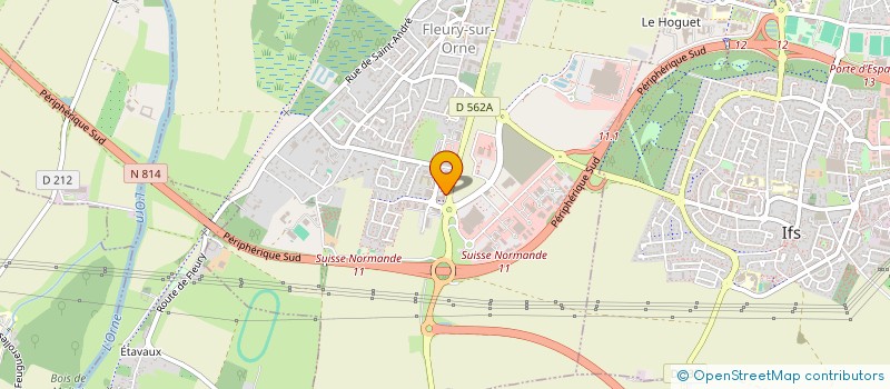 localisation de l'entreprise HERA  FLEURY-SUR-ORNE