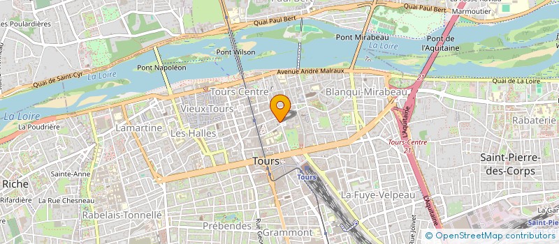 localisation de l'entreprise HERA  TOURS