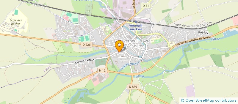 localisation de l'entreprise HERA HESTIA  VERNEUIL D'AVRE ET D'ITON