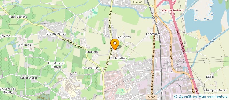 localisation de l'entreprise HERA SPORT  ARNAS