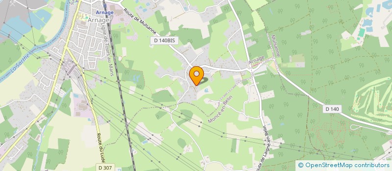 localisation de l'entreprise HERACLES à ARNAGE