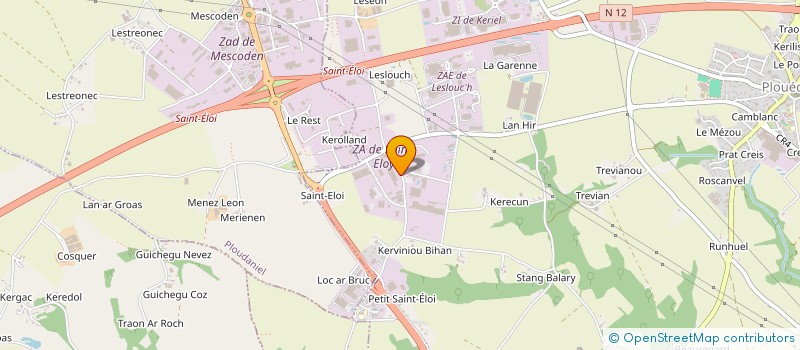 localisation de l'entreprise HERACLES  PLOUEDERN