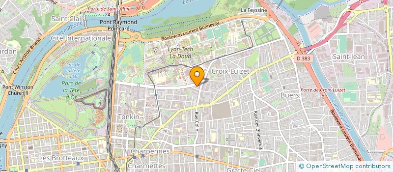 localisation de l'entreprise HERACLES CONSEIL  VILLEURBANNE