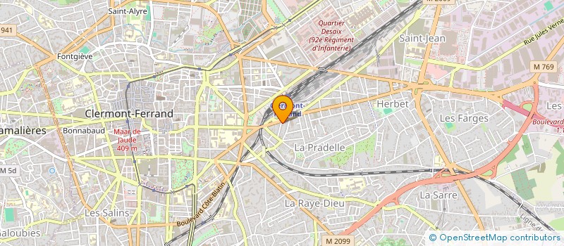 localisation de l'entreprise HERACLIDE ALBI SNC  CLERMONT-FERRAND