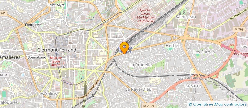 localisation de l'entreprise HERACLIDE OLONZAC  CLERMONT-FERRAND