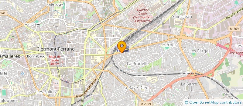 localisation de l'entreprise HERACLIDE PLATEAU D'HAUTEVILLE SNC  CLERMONT-FERRAND