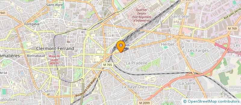 localisation de l'entreprise HERACLIDE VENDAYS- MONTALIVET SNC  CLERMONT-FERRAND