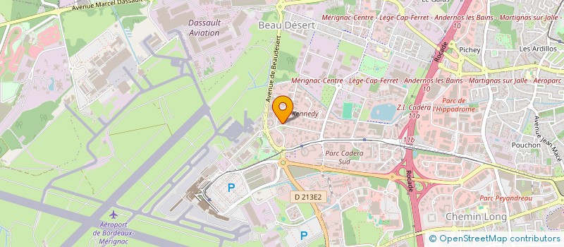 localisation de l'entreprise HERACUS à MERIGNAC
