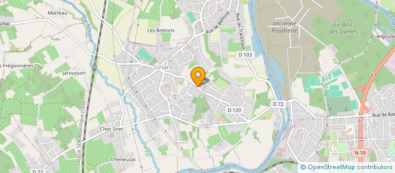 localisation de l'entreprise HERAGO à LINARS