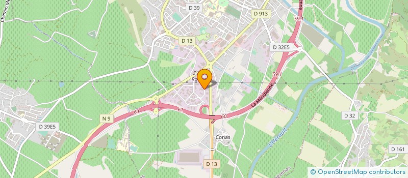 localisation de l'entreprise HERAIL  PEZENAS