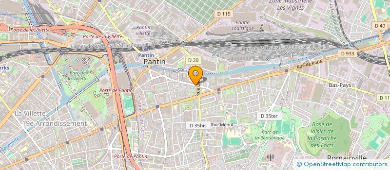 localisation de l'entreprise HERAKLES  PANTIN