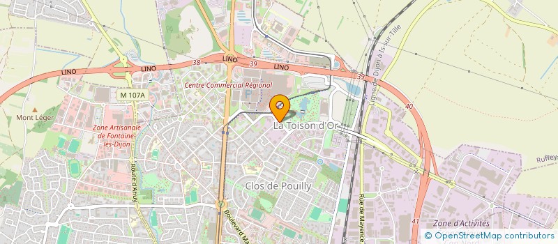 localisation de l'entreprise HERAKLES à DIJON