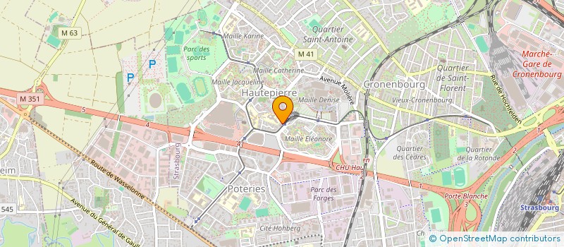 localisation de l'entreprise HERALIOS à STRASBOURG
