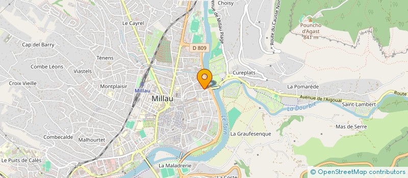 localisation de l'entreprise HERAN à MILLAU