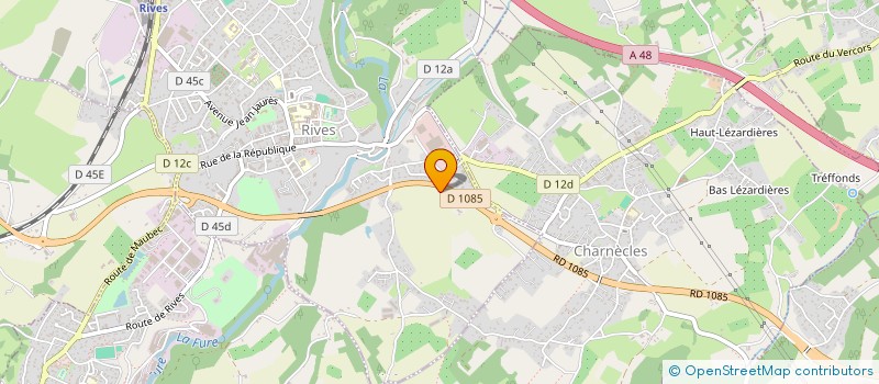 localisation de l'entreprise HERAS CLOTURE MOBILE PRODUCTION  RIVES