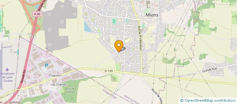 localisation de l'entreprise HERAU  CHAPONNAY