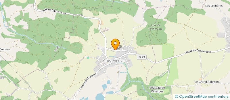 localisation de l'entreprise HERAU  CHEZENEUVE
