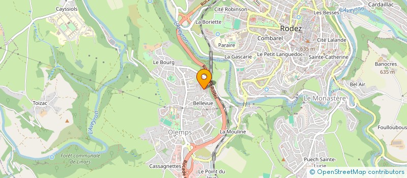 localisation de l'entreprise HERAUD PAYSAGISTE  LUC-LA-PRIMAUBE