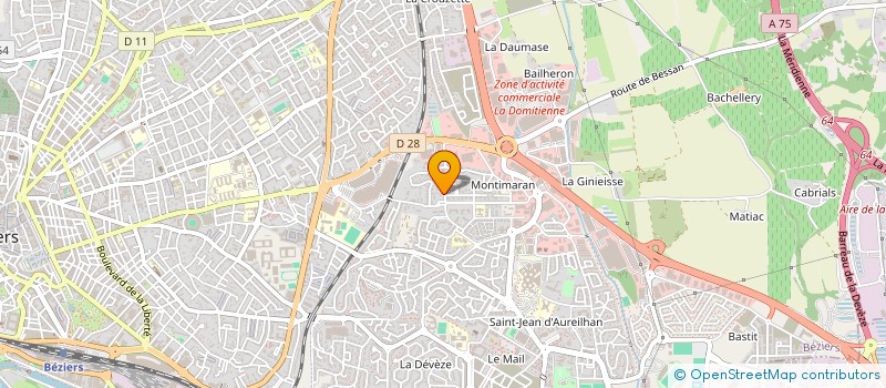 localisation de l'entreprise HERAUDE à BEZIERS
