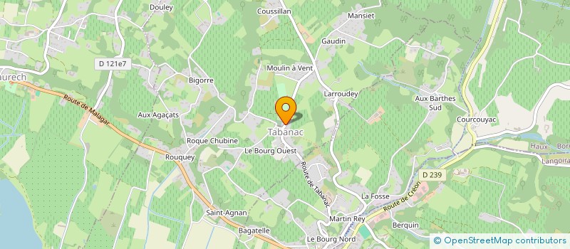 localisation de l'entreprise HERAULT AMIET  TABANAC