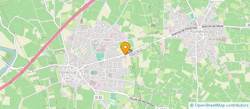 localisation de l'entreprise HERAULT CONTROLE FLO  FLORENSAC