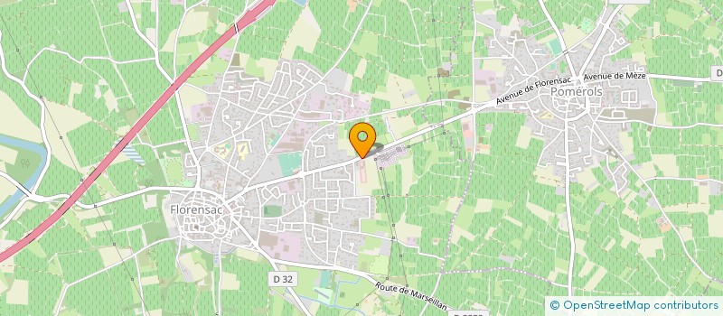 localisation de l'entreprise HERAULT CONTROLE FLORENSAC  FLORENSAC