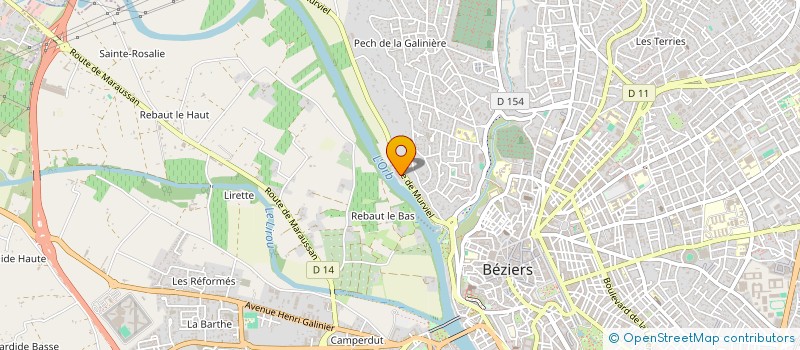 localisation de l'entreprise HERAULT EUROPEEN  BEZIERS