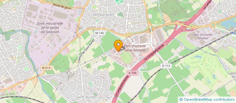 localisation de l'entreprise HERAULT TELECOM  SAINT-AUNES