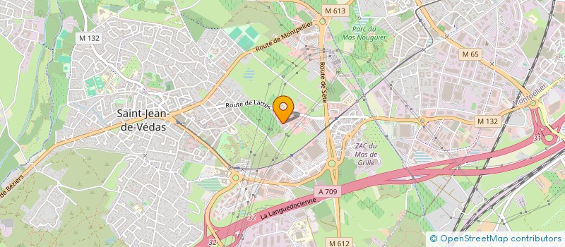 localisation de l'entreprise HERAULT TRANS AGREGATS SERVICES SARL à SAINT-JEAN-DE-VEDAS