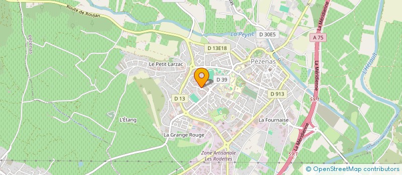 localisation de l'entreprise HERAULTDECINEMA  PEZENAS