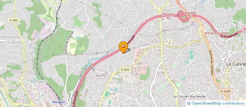 localisation de l'entreprise HERBAN à MOUGINS
