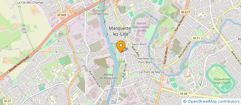 localisation de l'entreprise HERBAUT COUVERTURE  MARQUETTE-LEZ-LILLE