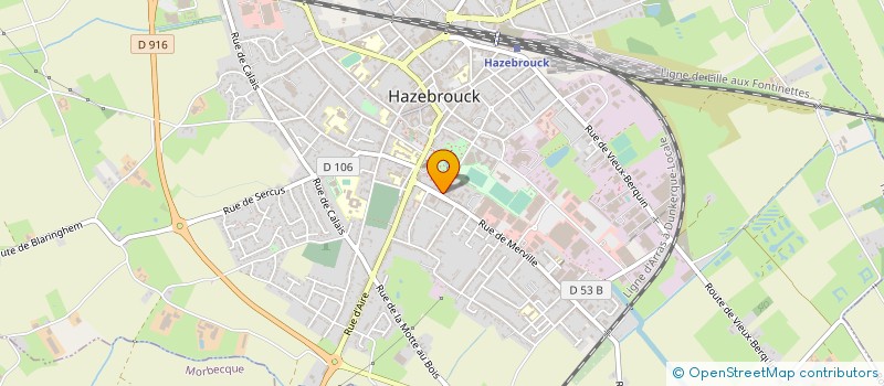 localisation de l'entreprise HERBAUT ENERGIE BOIS  HAZEBROUCK