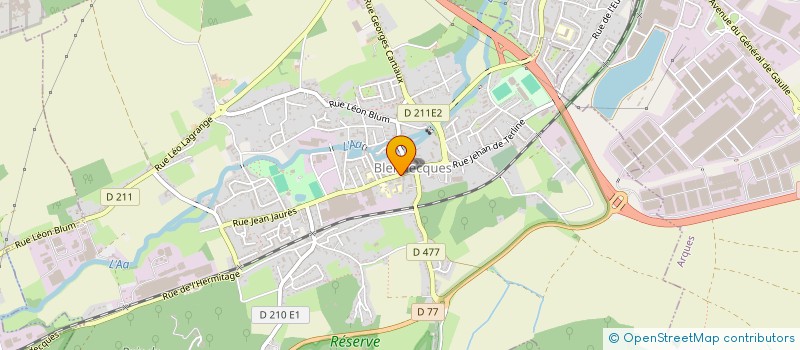 localisation de l'entreprise HERBAUT OPTIQUE  BLENDECQUES