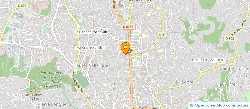 localisation de l'entreprise HERBELLE à LE CANNET