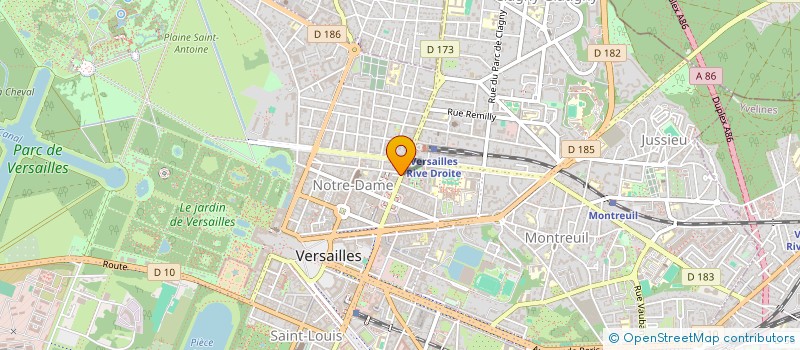 localisation de l'entreprise HERBES O ANGES à VERSAILLES