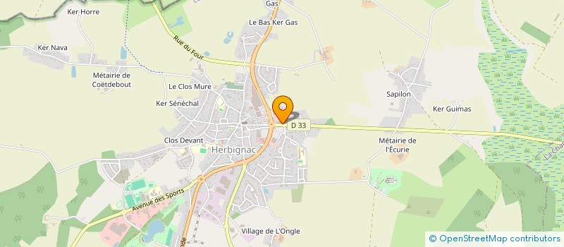 localisation de l'entreprise HERBIGNAC AUDITION à HERBIGNAC