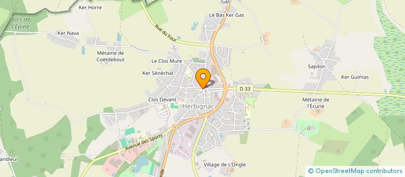 localisation de l'entreprise HERBIGNAC BADMINTON CLUB (H.B.C.) à HERBIGNAC