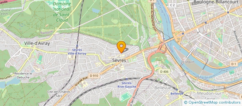 localisation de l'entreprise HERBIMMO à SEVRES